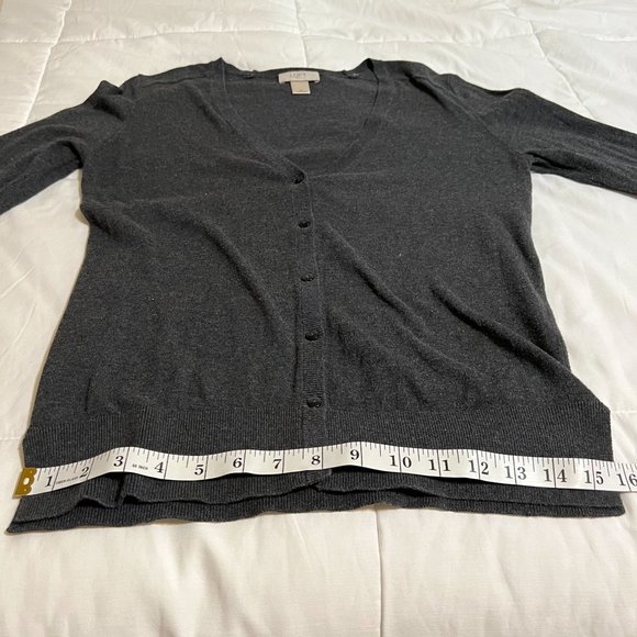 Ann Taylor Loft Cardigan dark gray size M - Picture 9 of 13